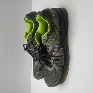 New Balance 470 V3 Men's Charcoal and Lime Athletic Running Shoes